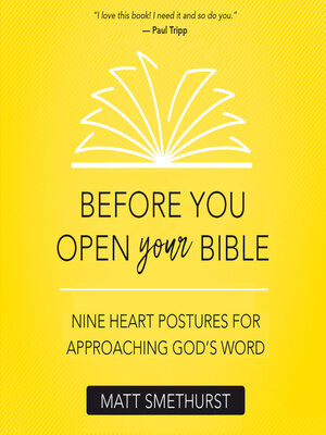 cover image of Before You Open Your Bible